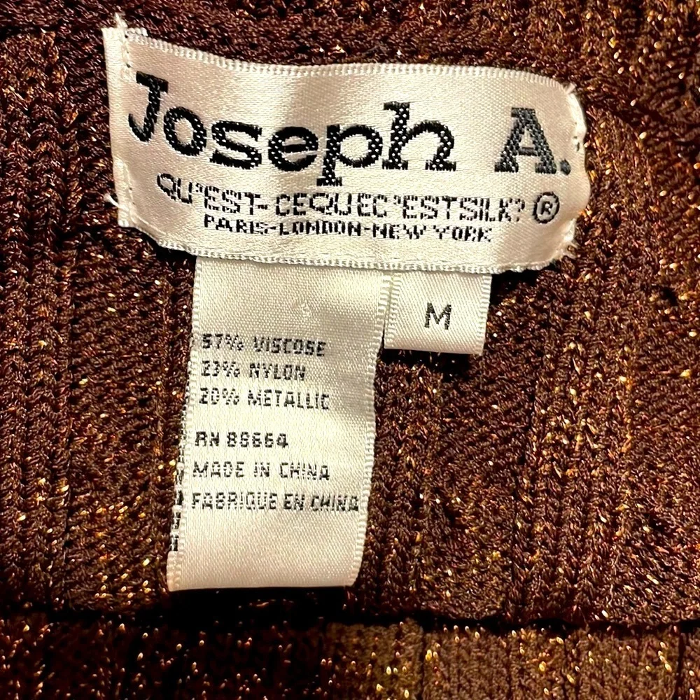 Joseph A. Brown Sparkling Scoop Neck Sweater Size M